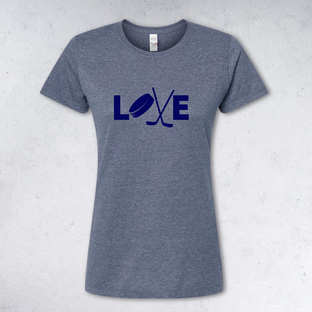 LOVE Hockey T-Shirt - Women's & Men's blue