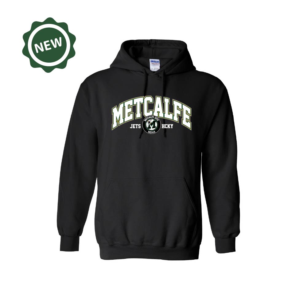 METCALFE JETS - Cotton Hoodie with Pocket (Locker Room)