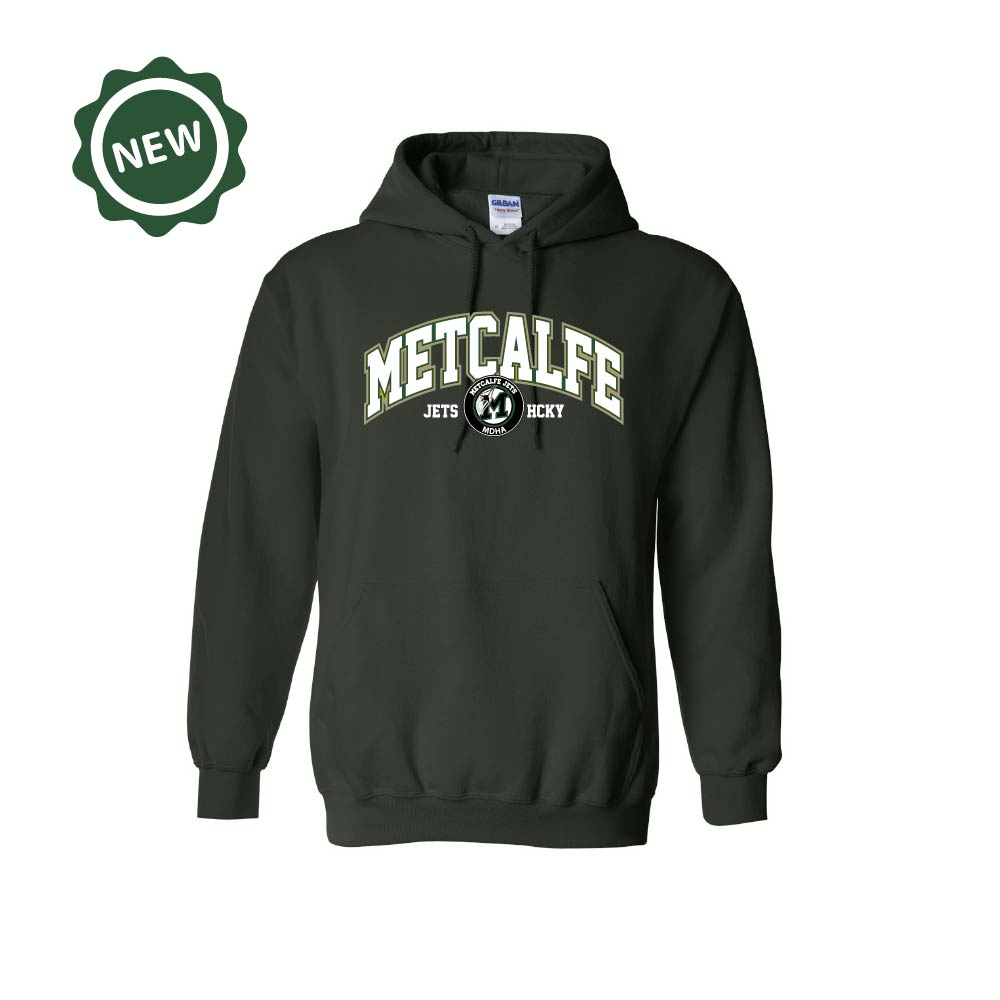 METCALFE JETS - Cotton Hoodie with Pocket (Locker Room)