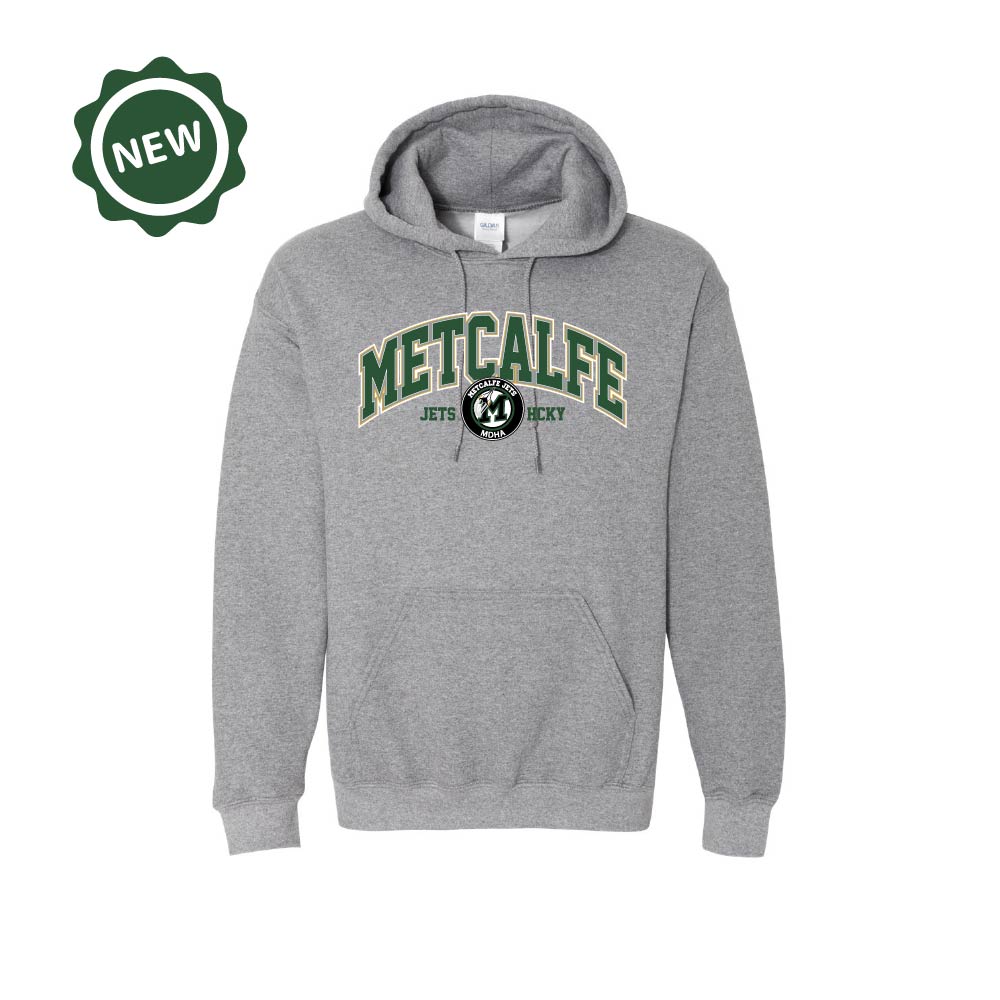 METCALFE JETS - Cotton Hoodie with Pocket (Locker Room)