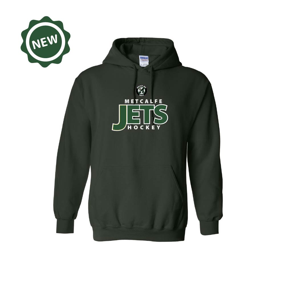 METCALFE JETS - Cotton Hoodie with Pocket (Power Play)