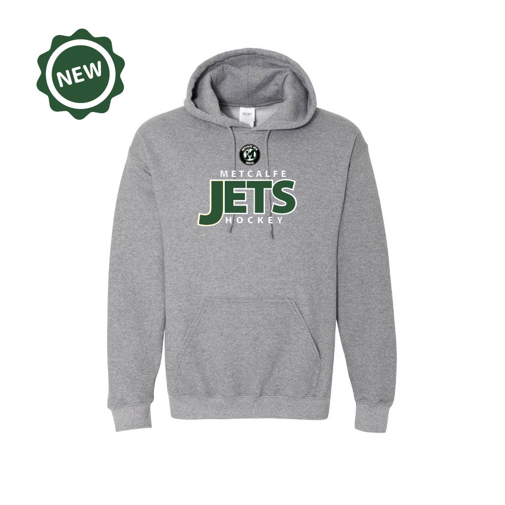 METCALFE JETS - Cotton Hoodie with Pocket (Power Play)
