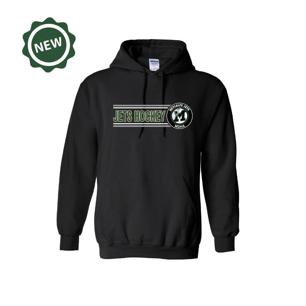 METCALFE JETS - Cotton Hoodie with Pocket (Rinkside)