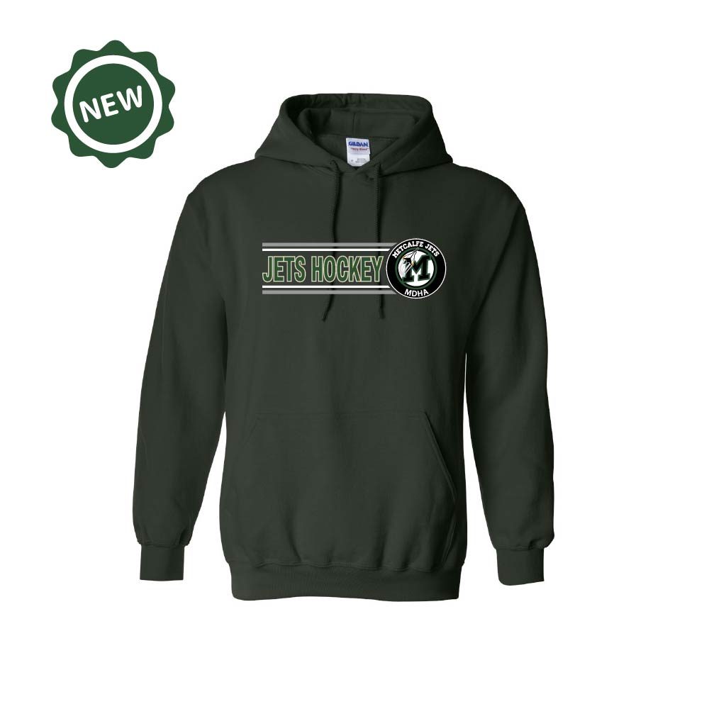 METCALFE JETS - Cotton Hoodie with Pocket (Rinkside)
