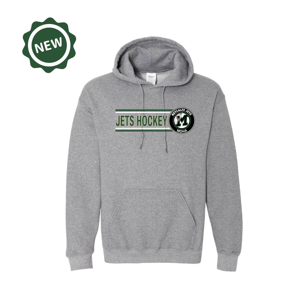 METCALFE JETS - Cotton Hoodie with Pocket (Rinkside)