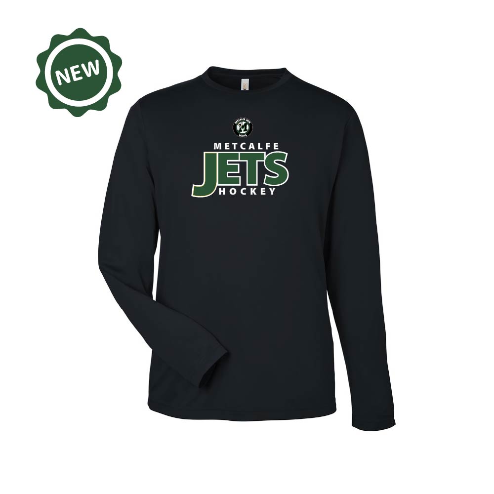 METCALFE JETS - Long Sleeve Performance T-Shirt (Power Play)