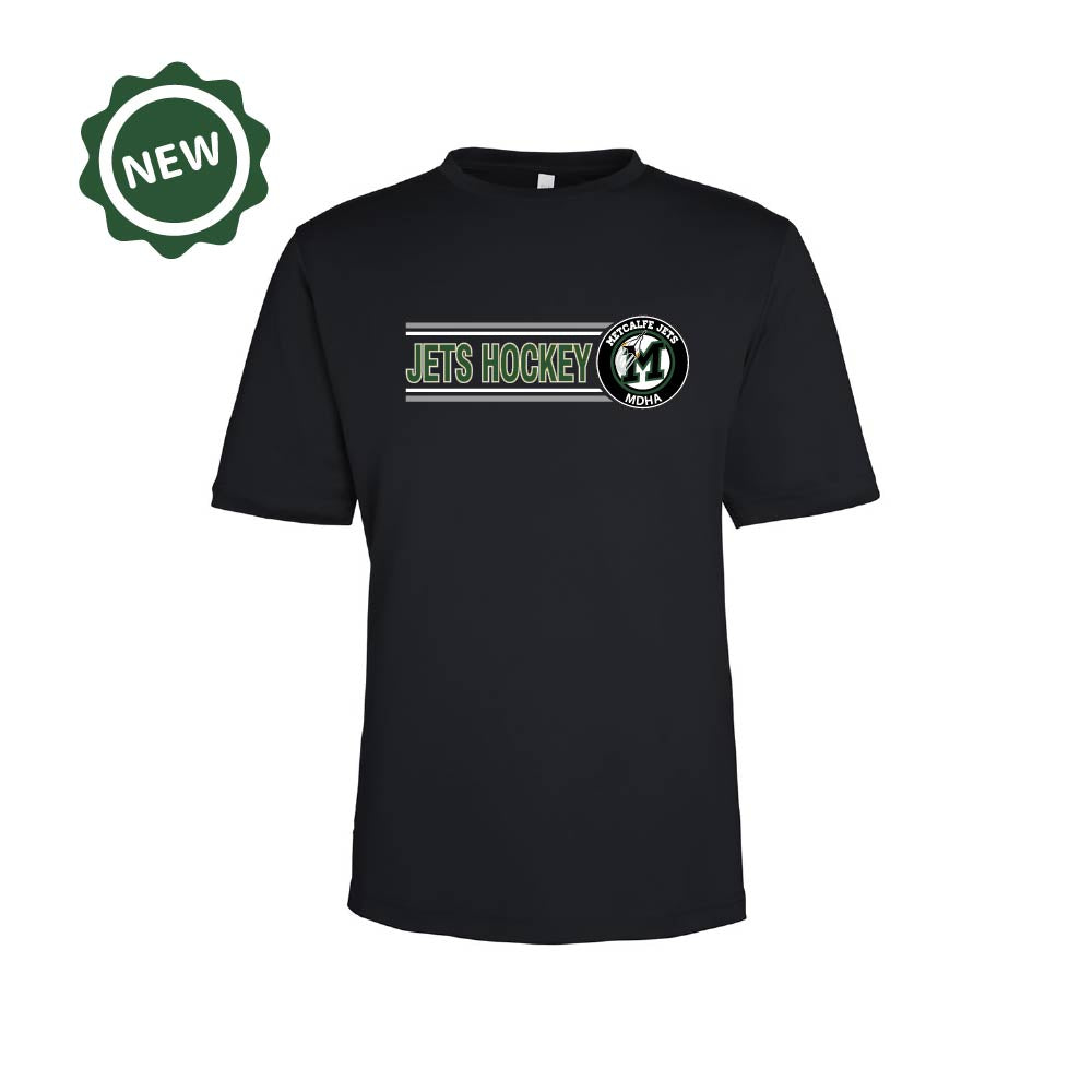 METCALFE JETS - Short Sleeve Performance T-Shirt (Rinkside)