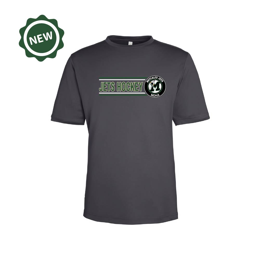 METCALFE JETS - Short Sleeve Performance T-Shirt (Rinkside)