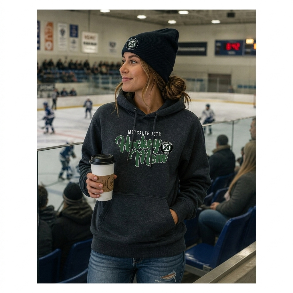METCALFE JETS - Hockey Mom Scuba Hoodie