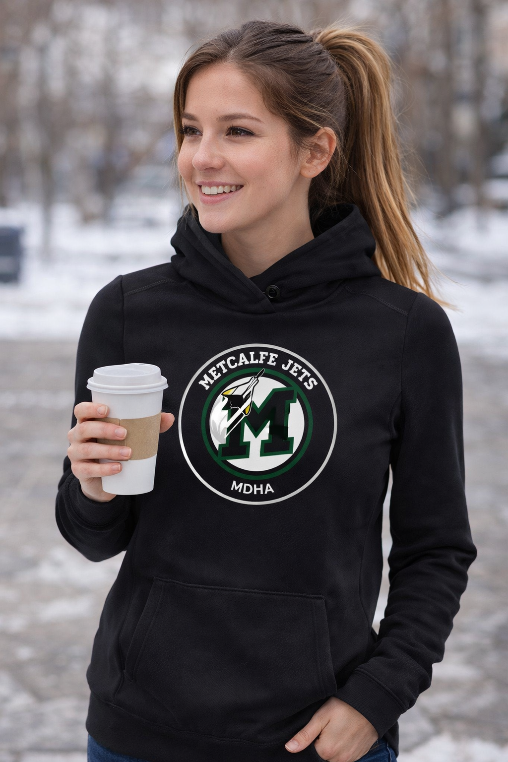 METCALFE JETS - Twill Logo Performance Hoodie (Women's)