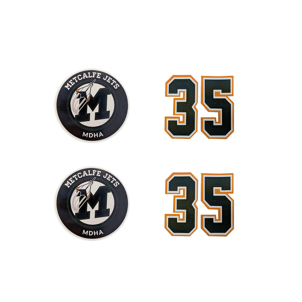 METCALFE JETS - Helmet Stickers