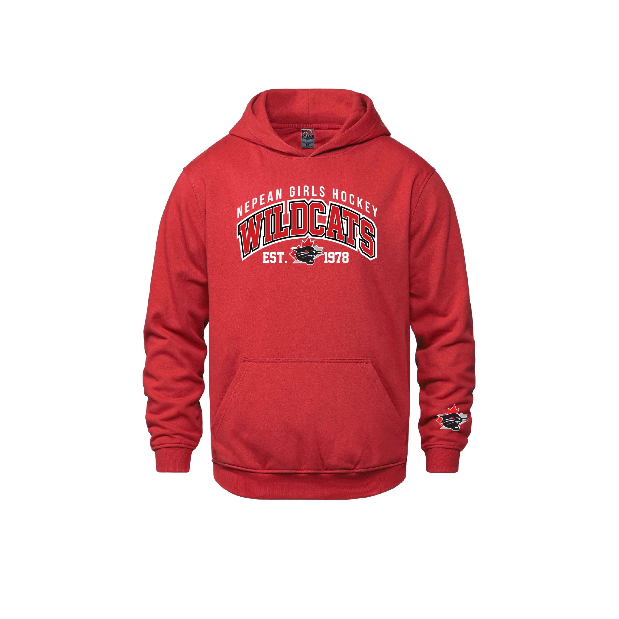 NEPEAN WILDCATS - Cotton Hoodie with Pocket (Locker Room)