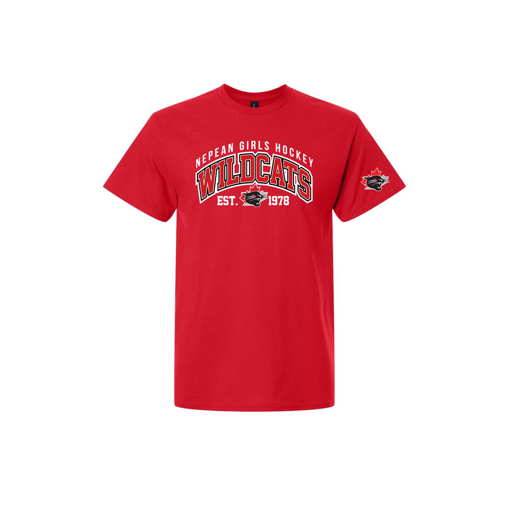 NEPEAN WILDCATS - Short Sleeve Cotton Tee (Locker Room)