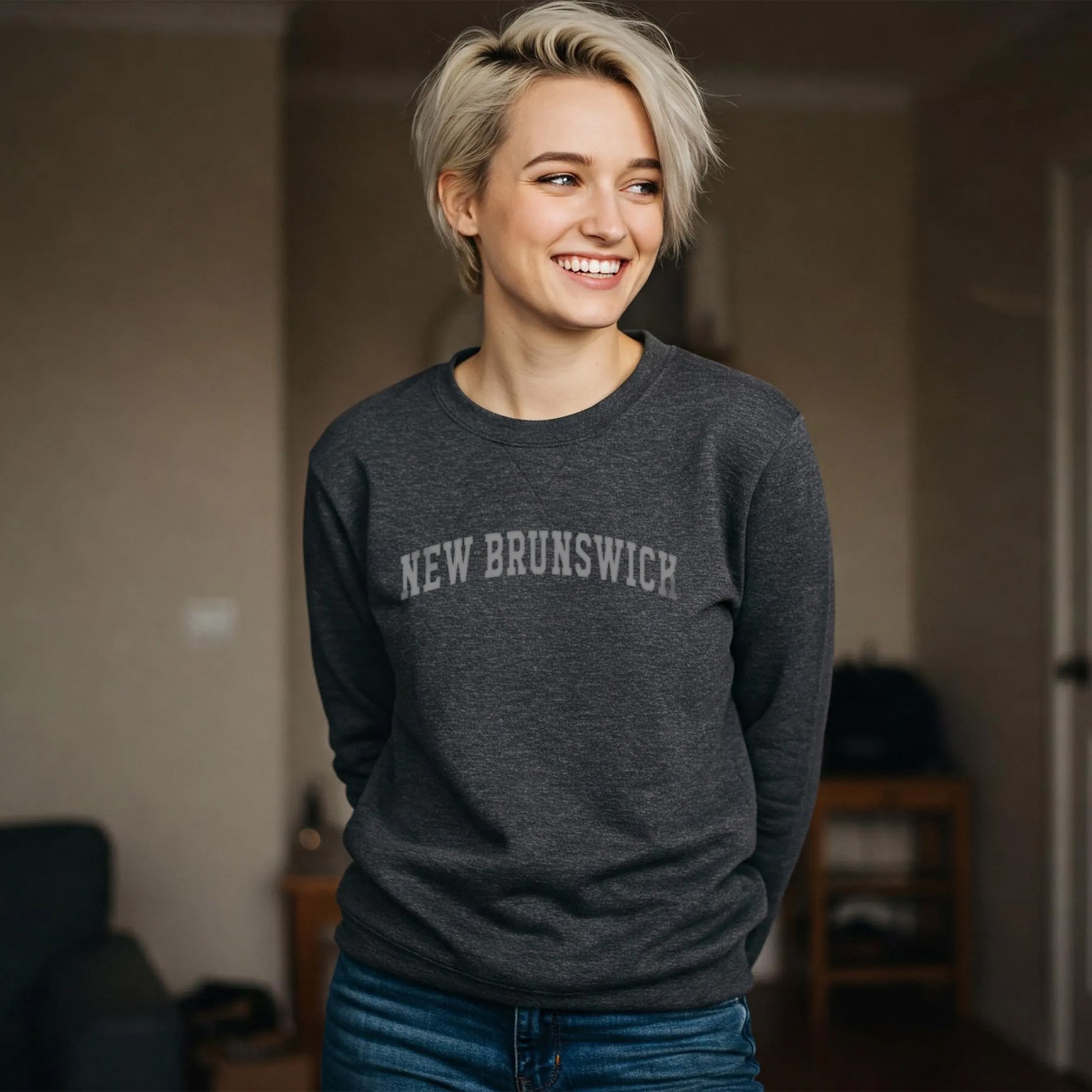 NEW BRUNSWICK - Crewneck & Hoodie - grey