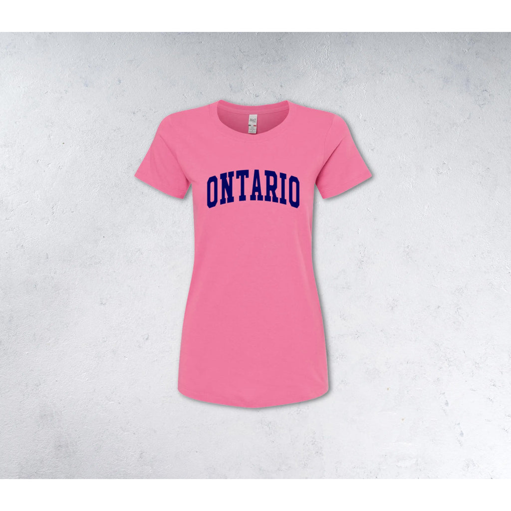 ONTARIO - T-shirt (Women's & Men's) - pink