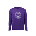 Purple long-sleeve shirt with Ottawa South Basketball Association logo on a white background