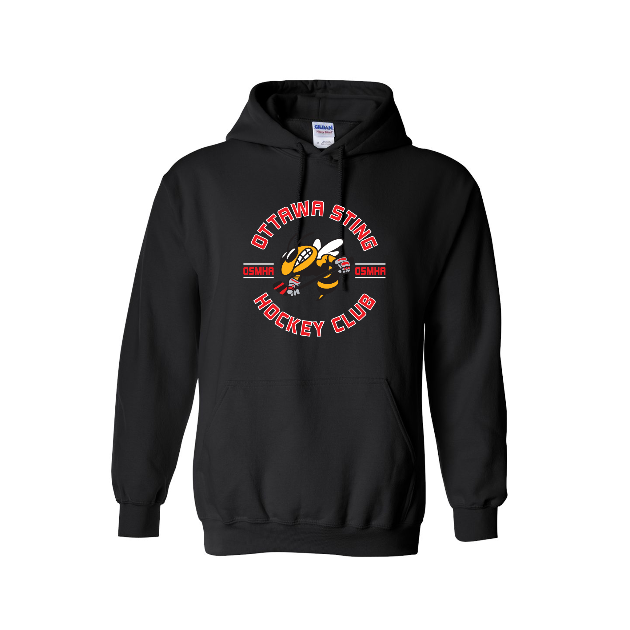 OTTAWA STING - Centre Ice Cotton Hoodie with Pocket - black