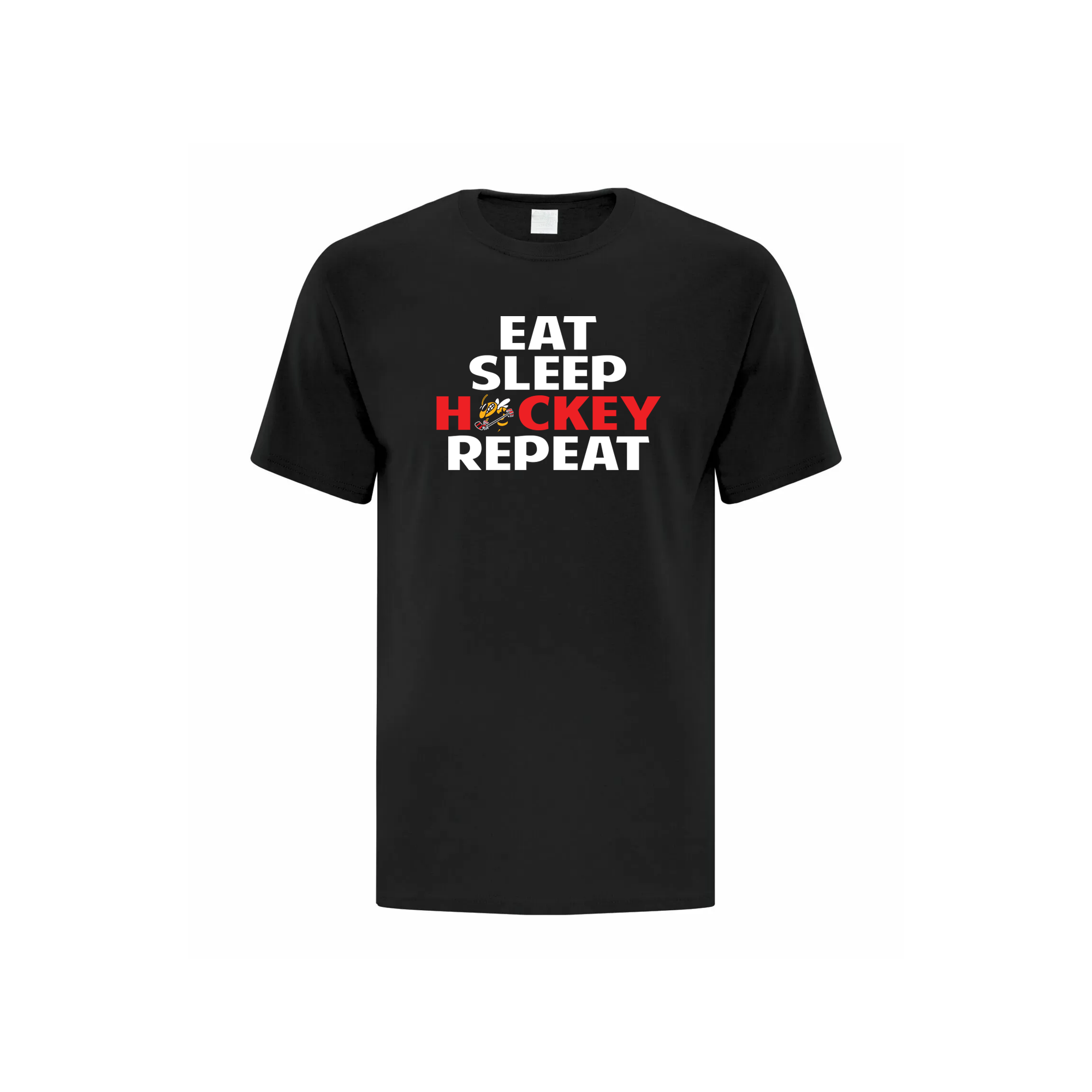 OTTAWA STING - Eat, Sleep, Hockey, Repeat Cotton T-shirt - black