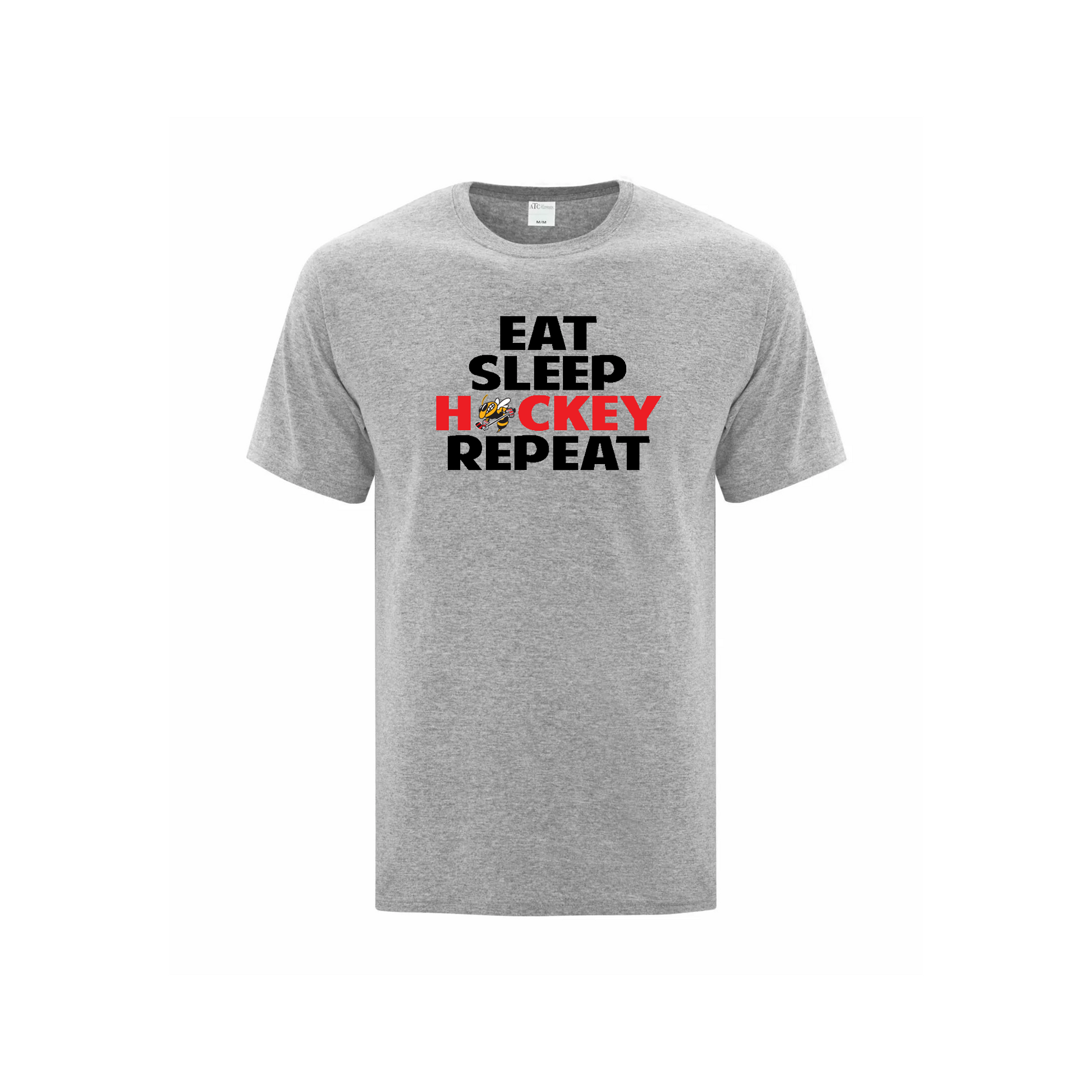 OTTAWA STING - Eat, Sleep, Hockey, Repeat Cotton T-shirt - grey