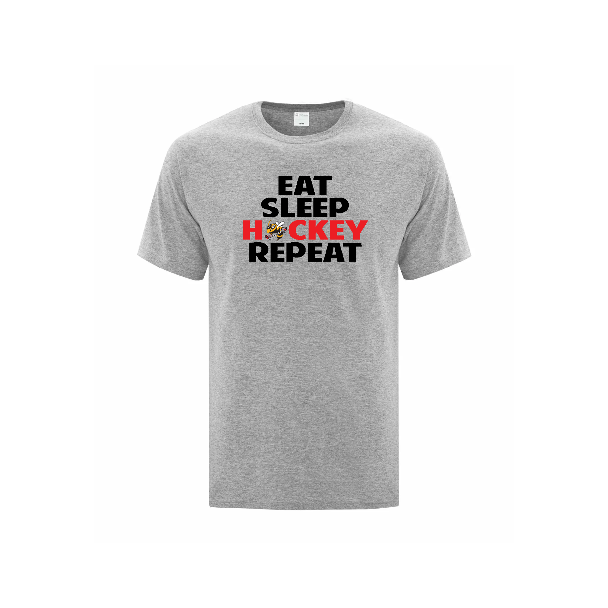 OTTAWA STING - Eat, Sleep, Hockey, Repeat Cotton T-shirt - grey