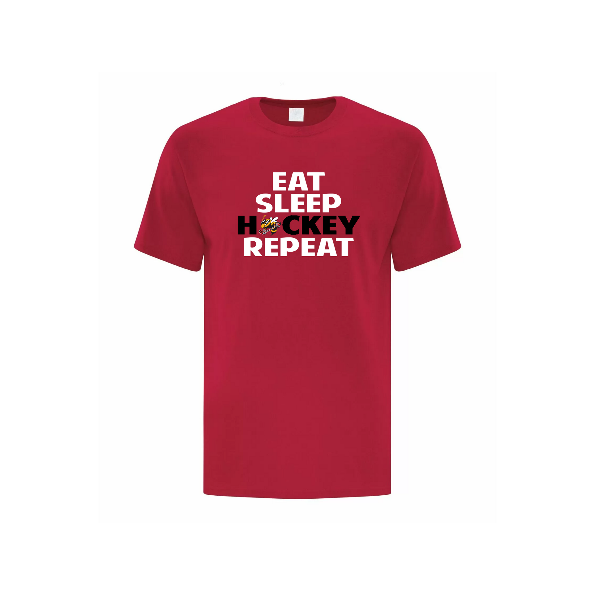 OTTAWA STING - Eat, Sleep, Hockey, Repeat Cotton T-shirt - red