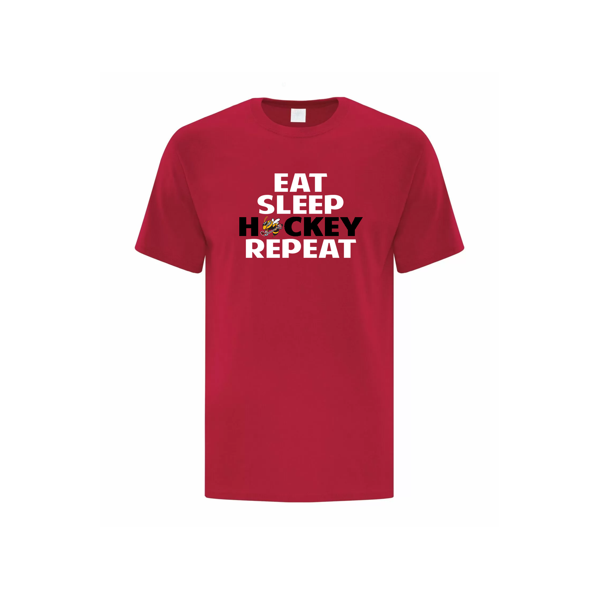 OTTAWA STING - Eat, Sleep, Hockey, Repeat Cotton T-shirt - red