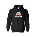 OTTAWA STING - Eat, Sleep, Hockey, Repeat Hooded Sweatshirts - black
