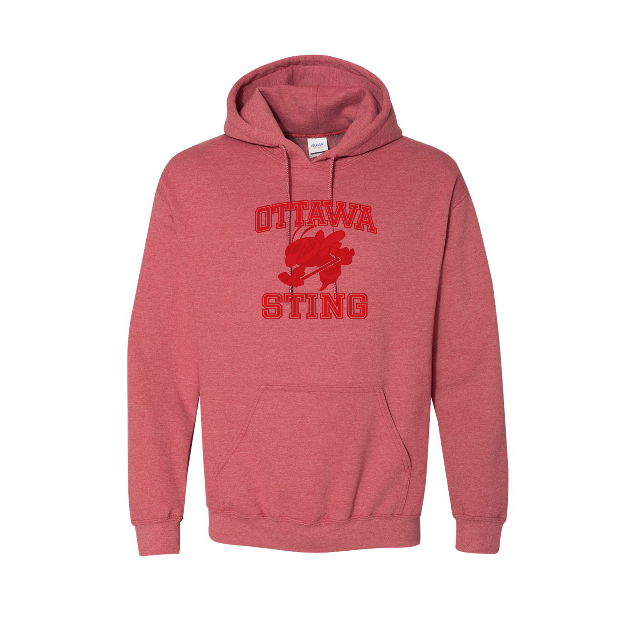 OTTAWA STING - Vintage Cotton Hoodie with Pocket