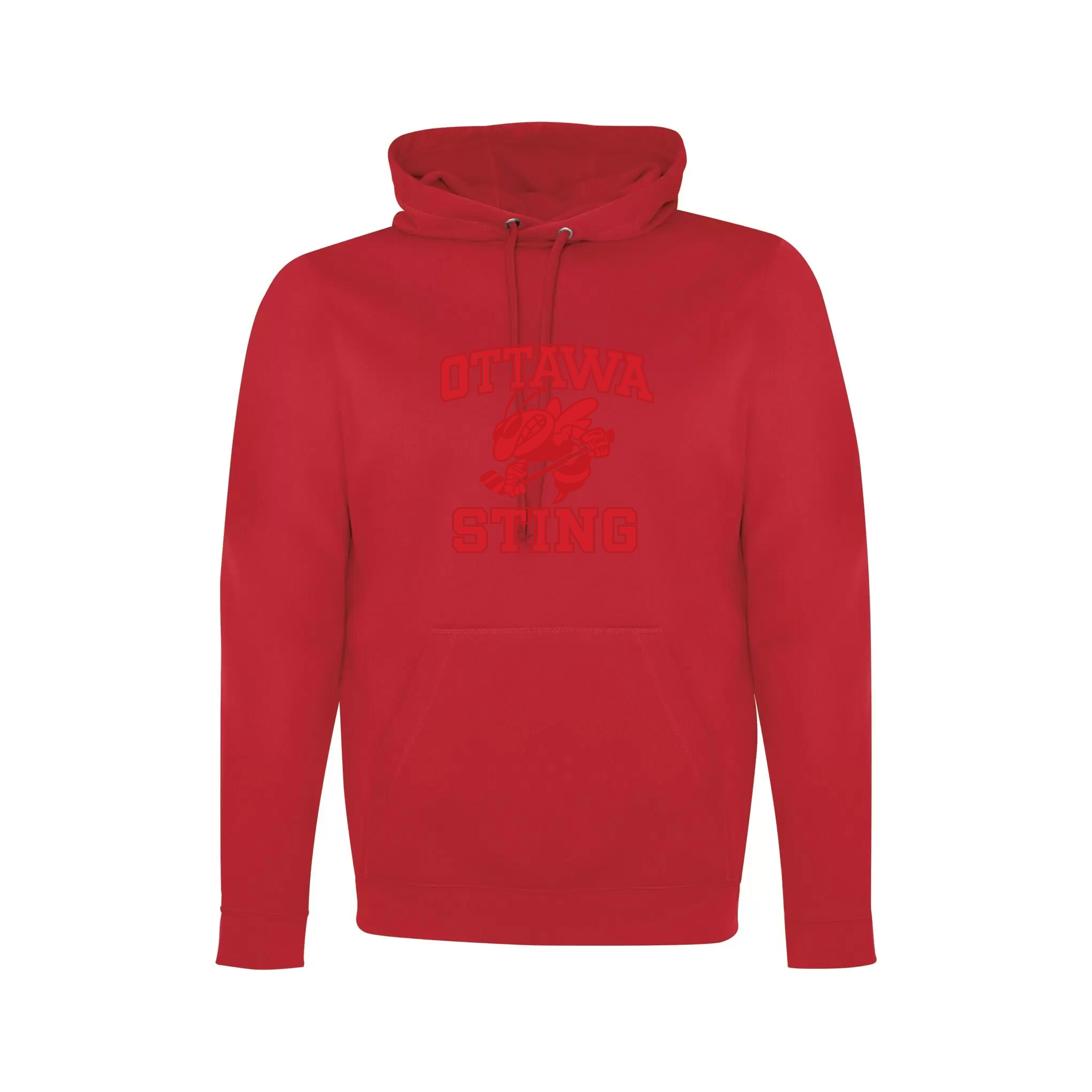 OTTAWA STING - Vintage Performance Hoodie - red