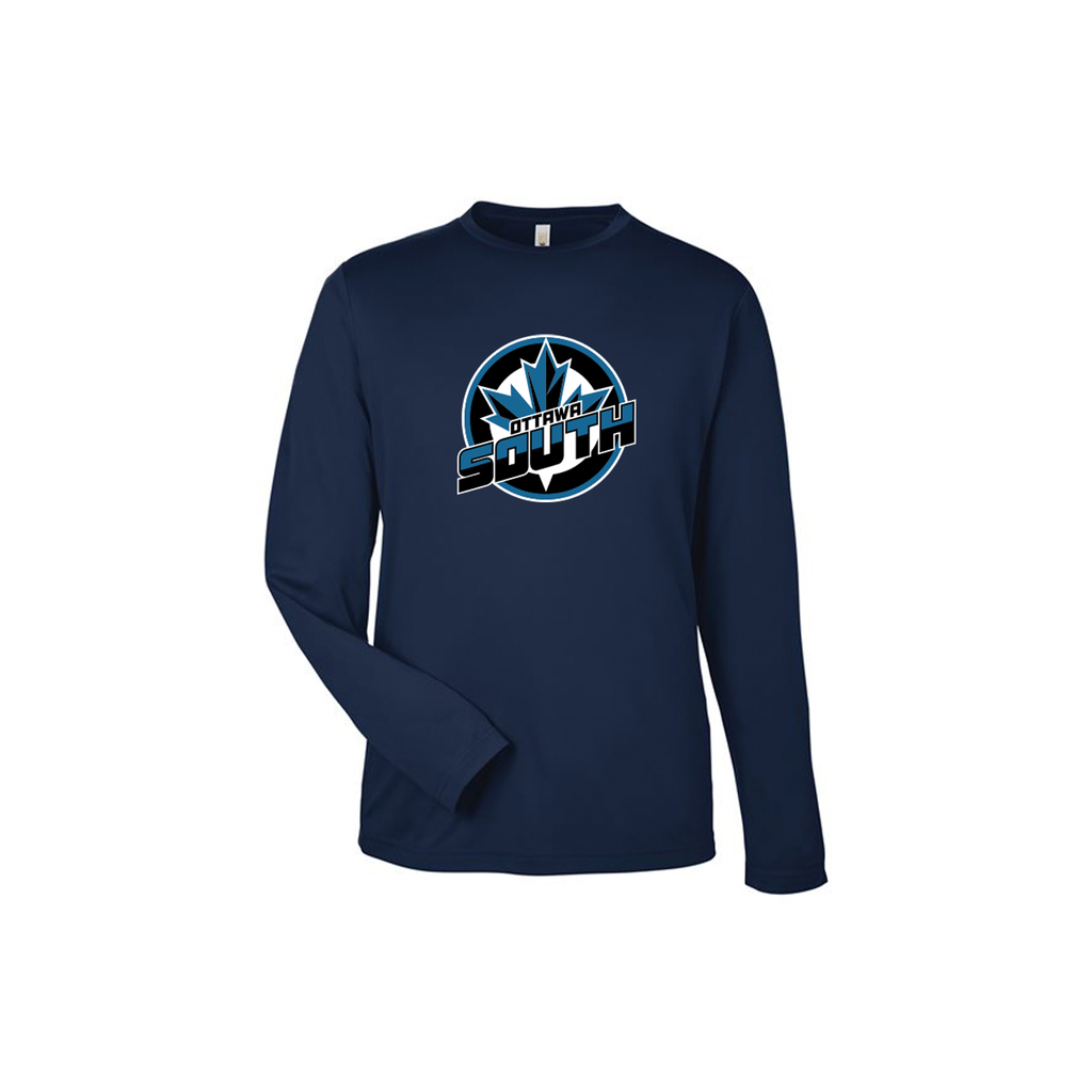 Ottawa South - Long Sleeve Performance Tee (Primary Logo)