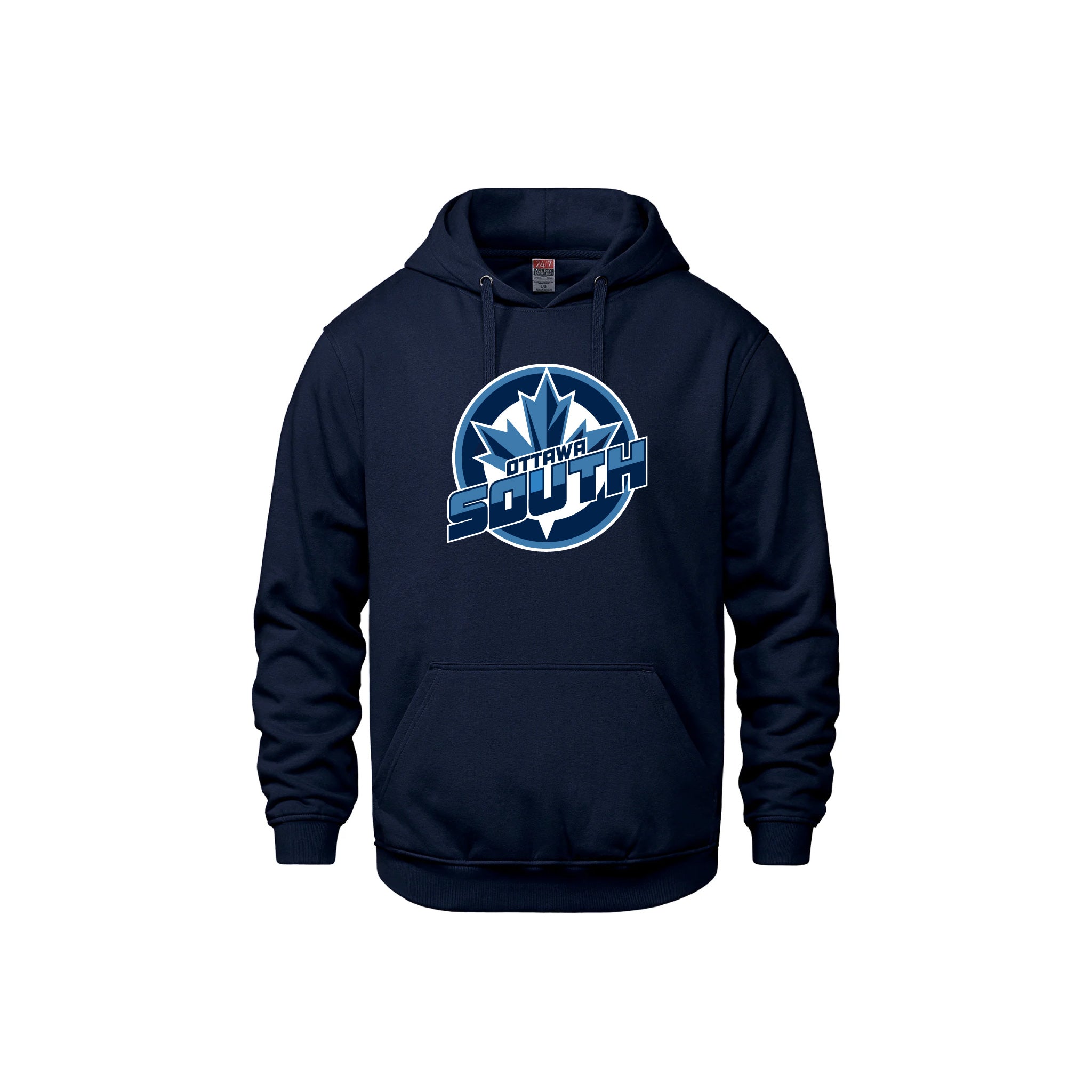 Ottawa South - Premium Cotton Hoodie with Pocket (Primary Logo)