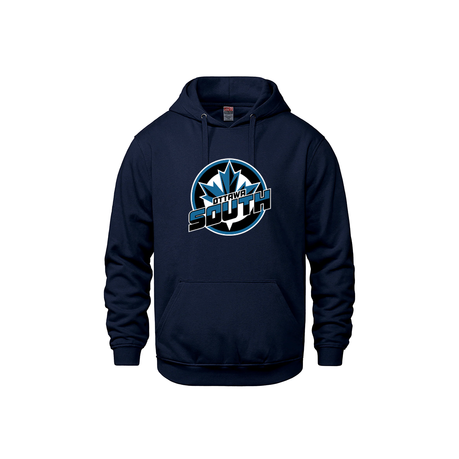 Ottawa South - Premium Cotton Hoodie with Pocket (Primary Logo)