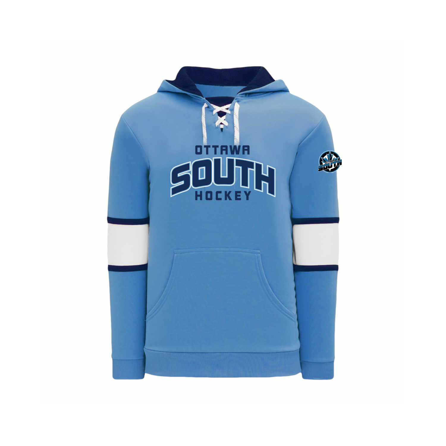 Ottawa South - Skate Lace Hoodie with Pocket (Applique)