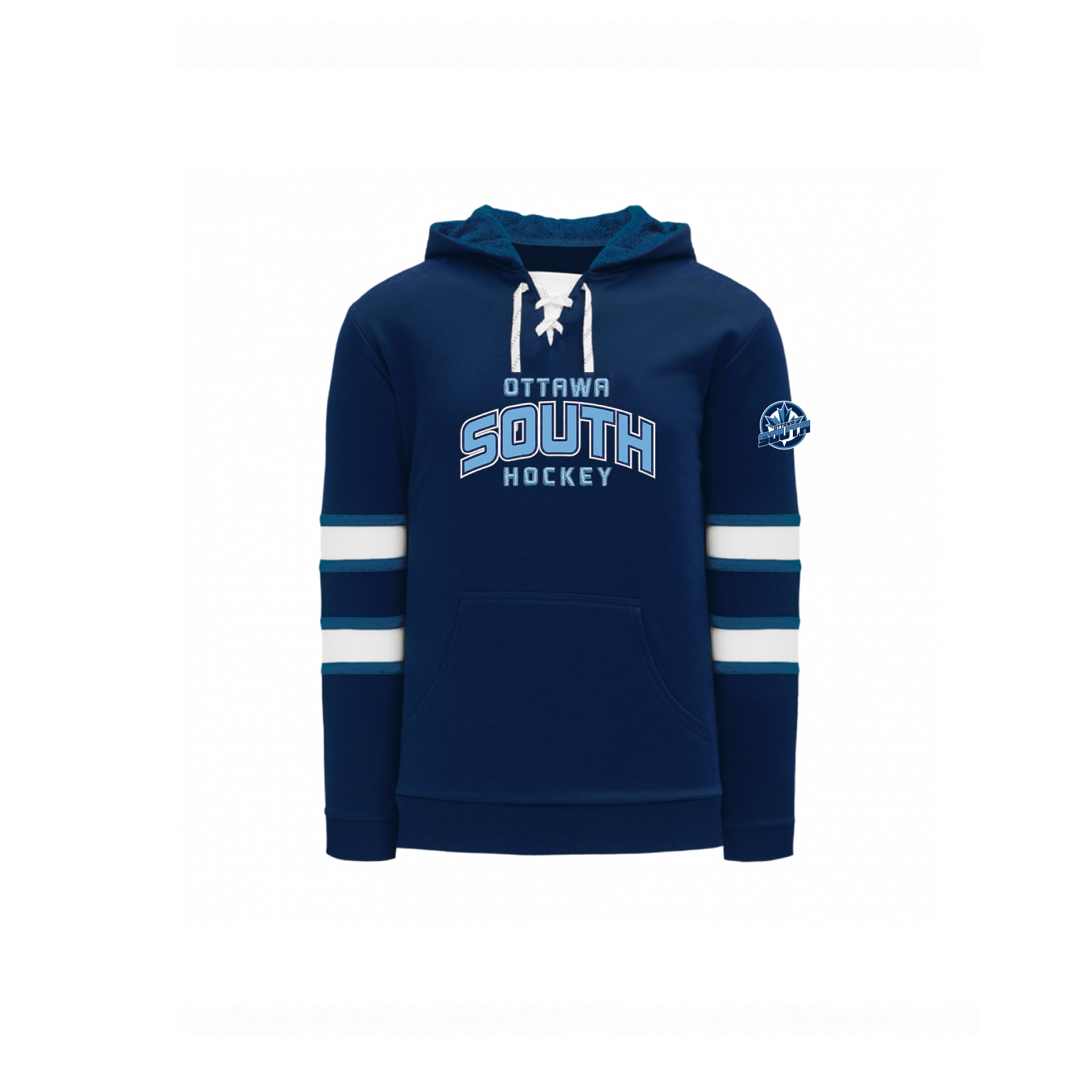 Ottawa South - Skate Lace Hoodie with Pocket (Applique)