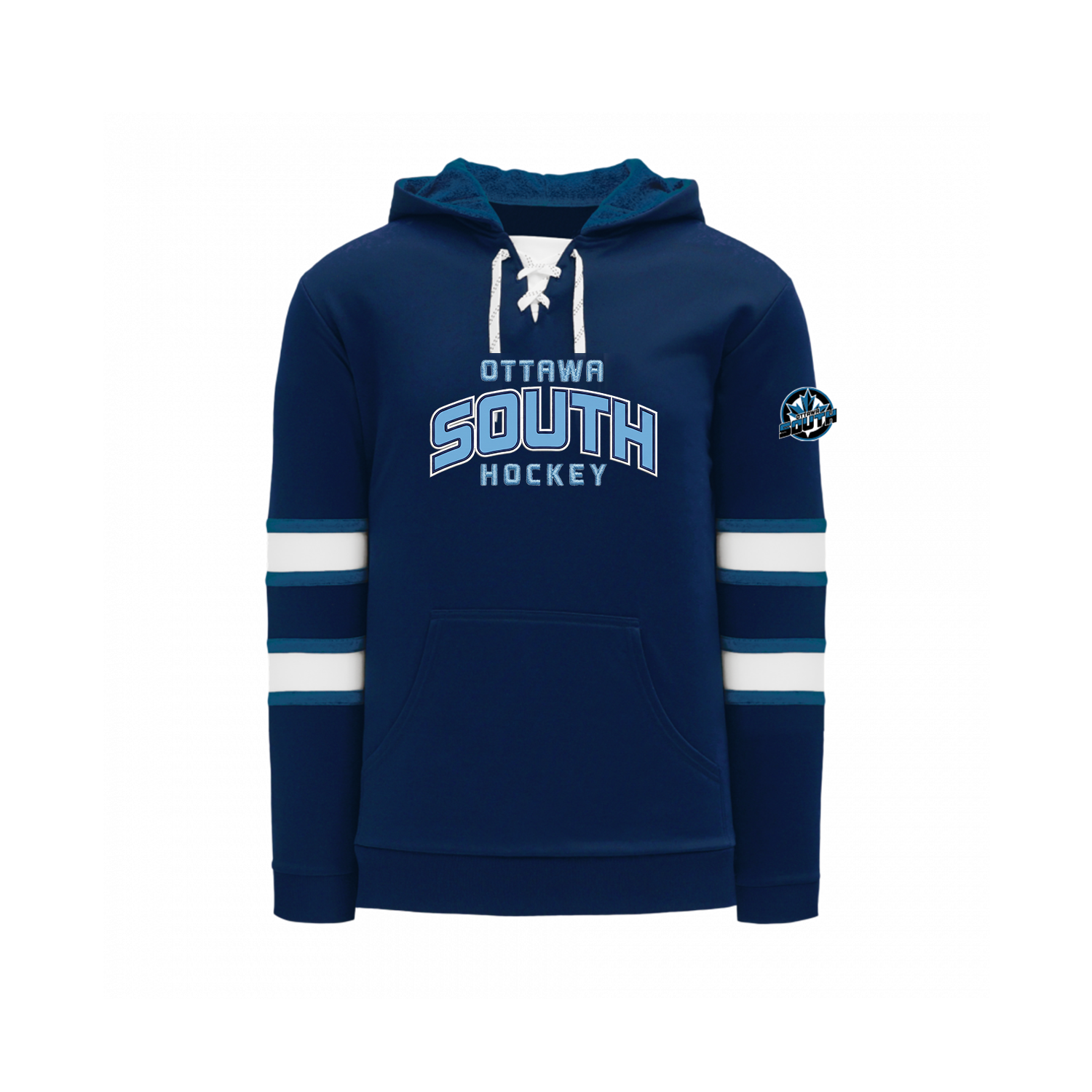 Ottawa South - Skate Lace Hoodie with Pocket (Applique)