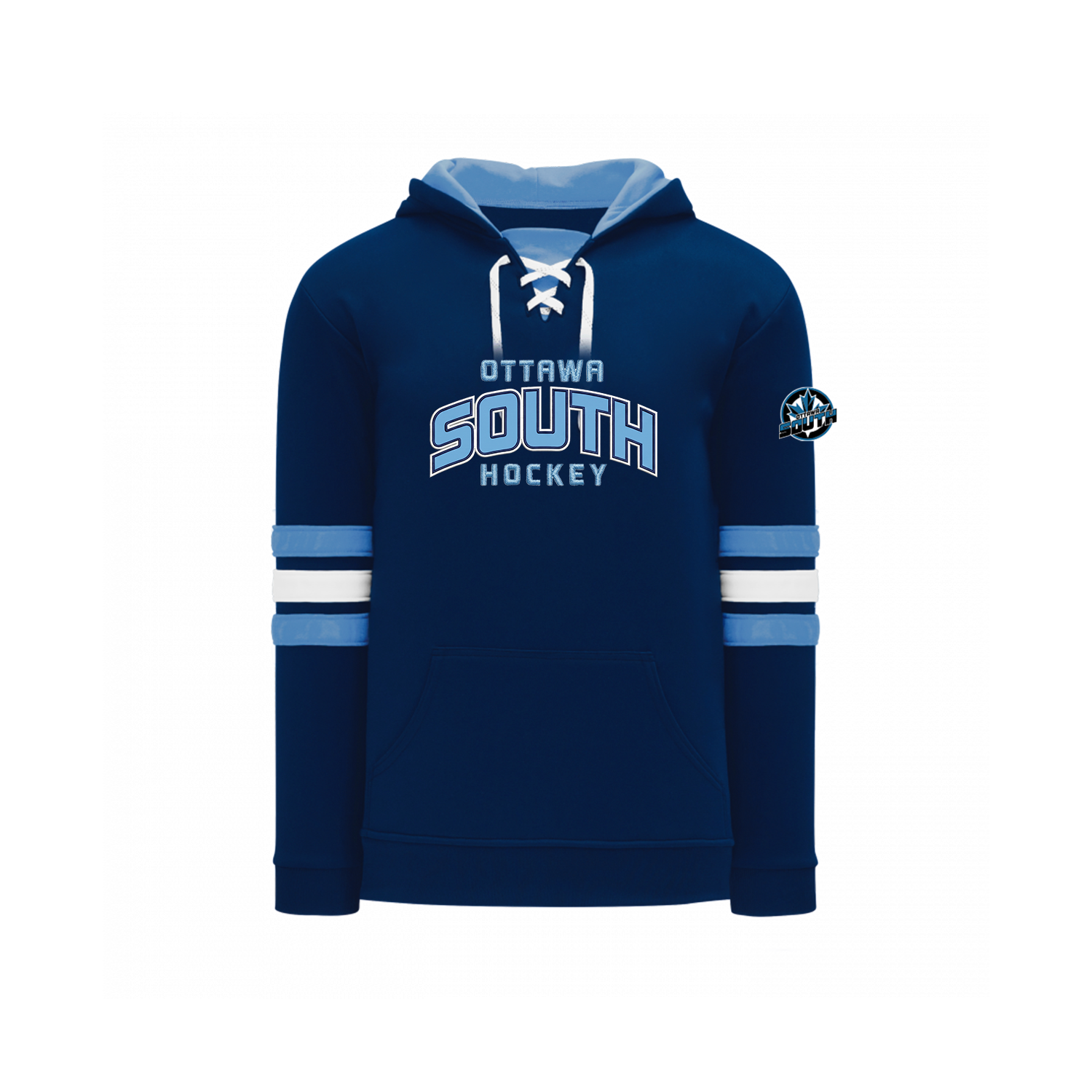 Ottawa South - Skate Lace Hoodie with Pocket (Applique)