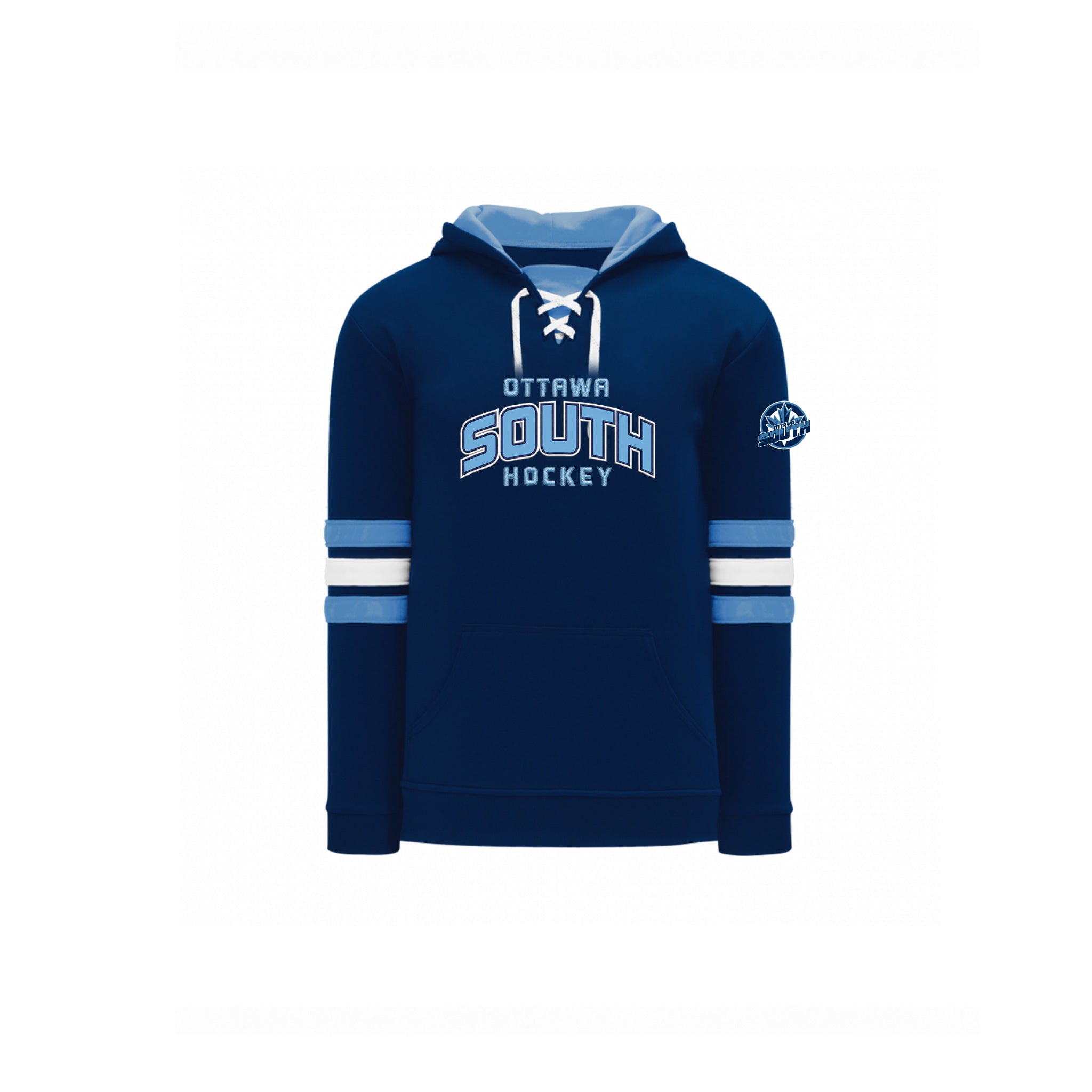 Ottawa South - Skate Lace Hoodie with Pocket (Applique)
