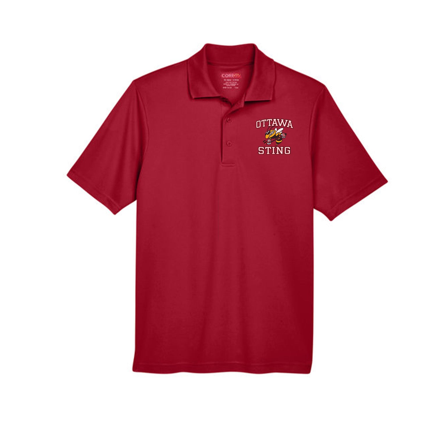 ottawa sting golf shirt - red