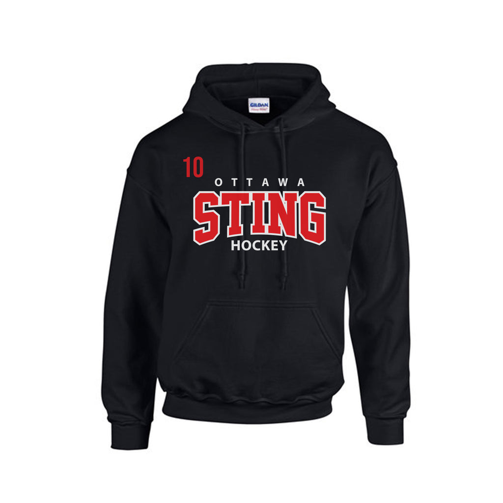 OTTAWA STING - Poly/Cotton Hooded Sweatshirts - Red