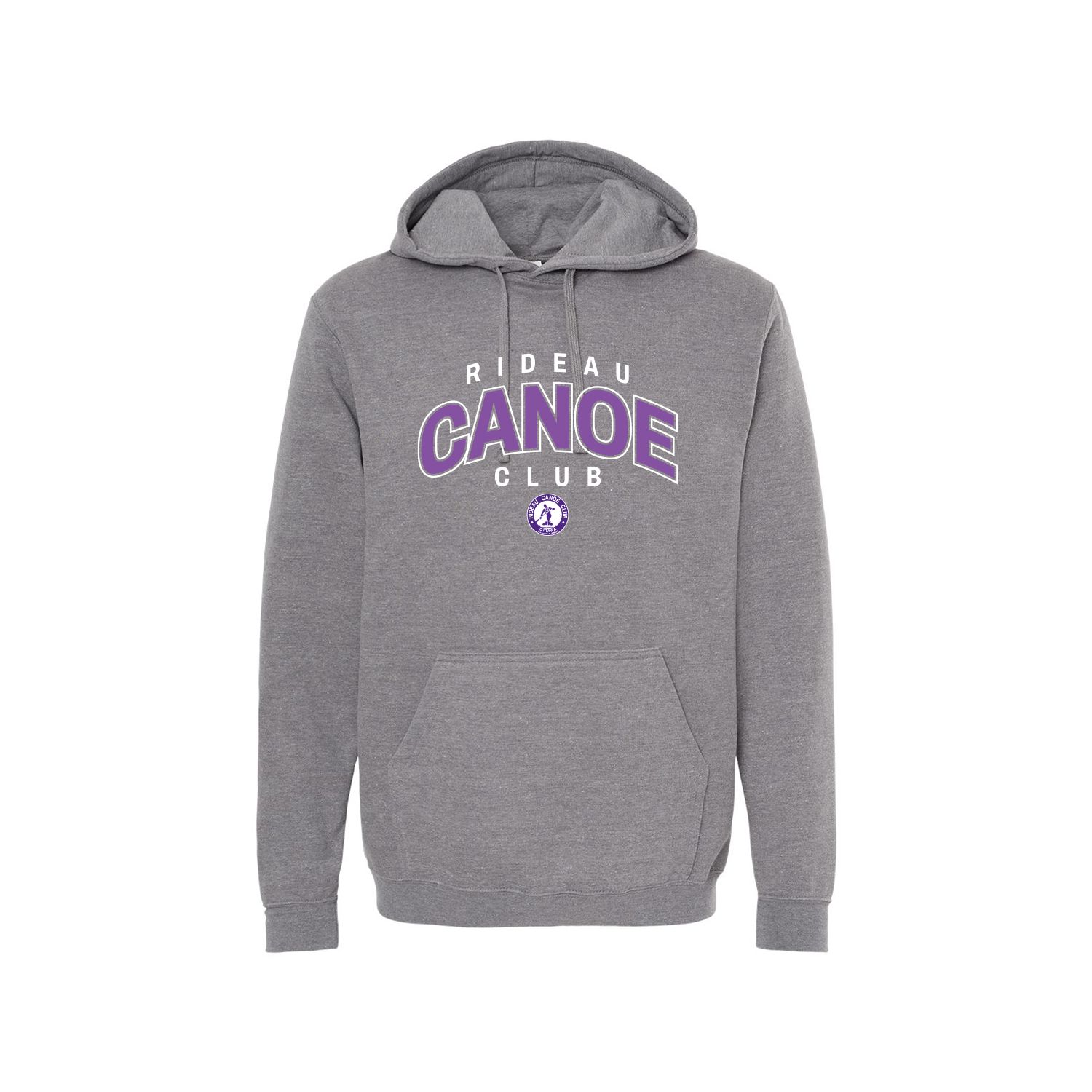 RIDEAU CANOE CLUB - Cotton Hoodie with Pocket (Outline Eddy)