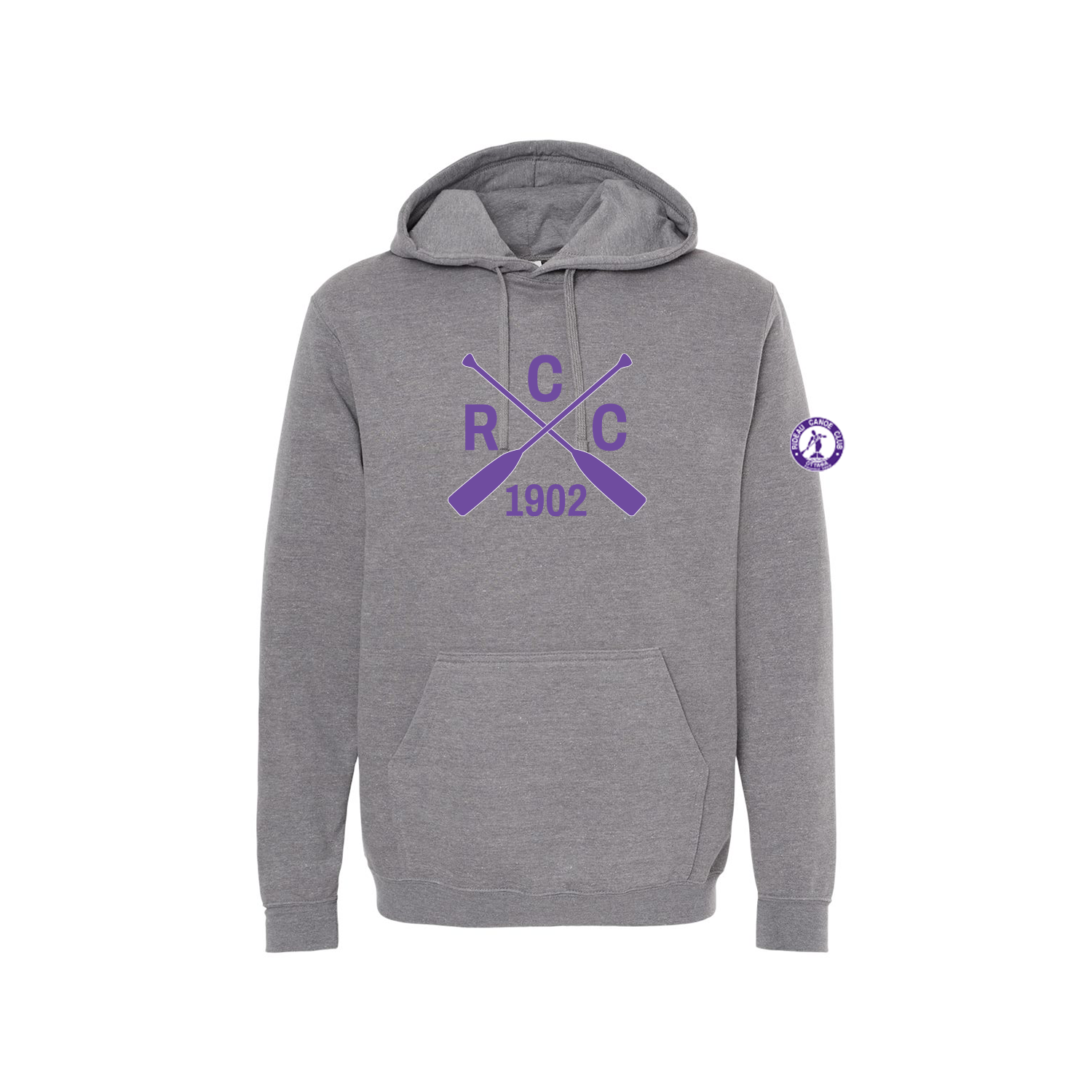 RIDEAU CANOE CLUB - Cotton Hoodie with Pocket (Paddle Monogram)