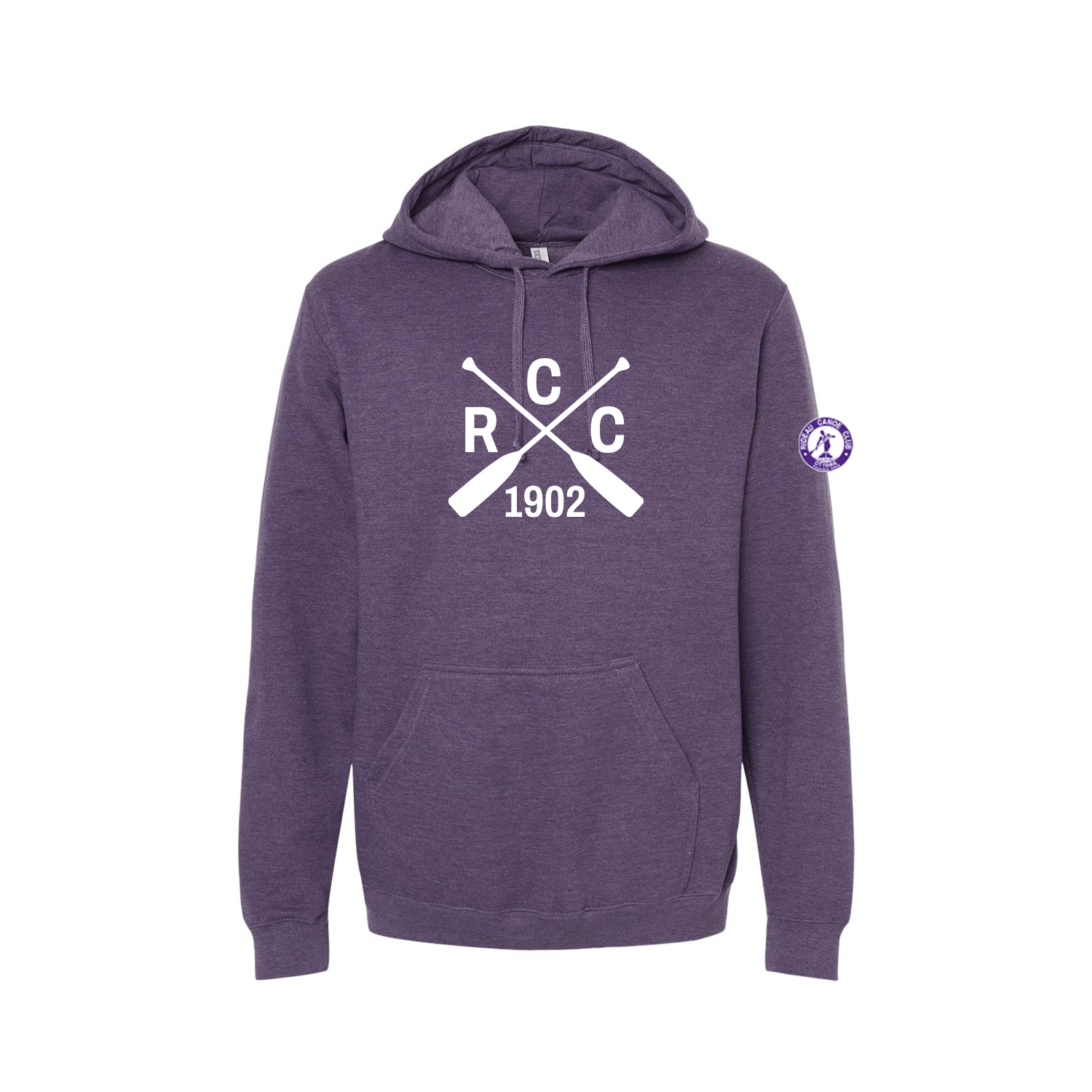 RIDEAU CANOE CLUB - Cotton Hoodie with Pocket (Paddle Monogram)