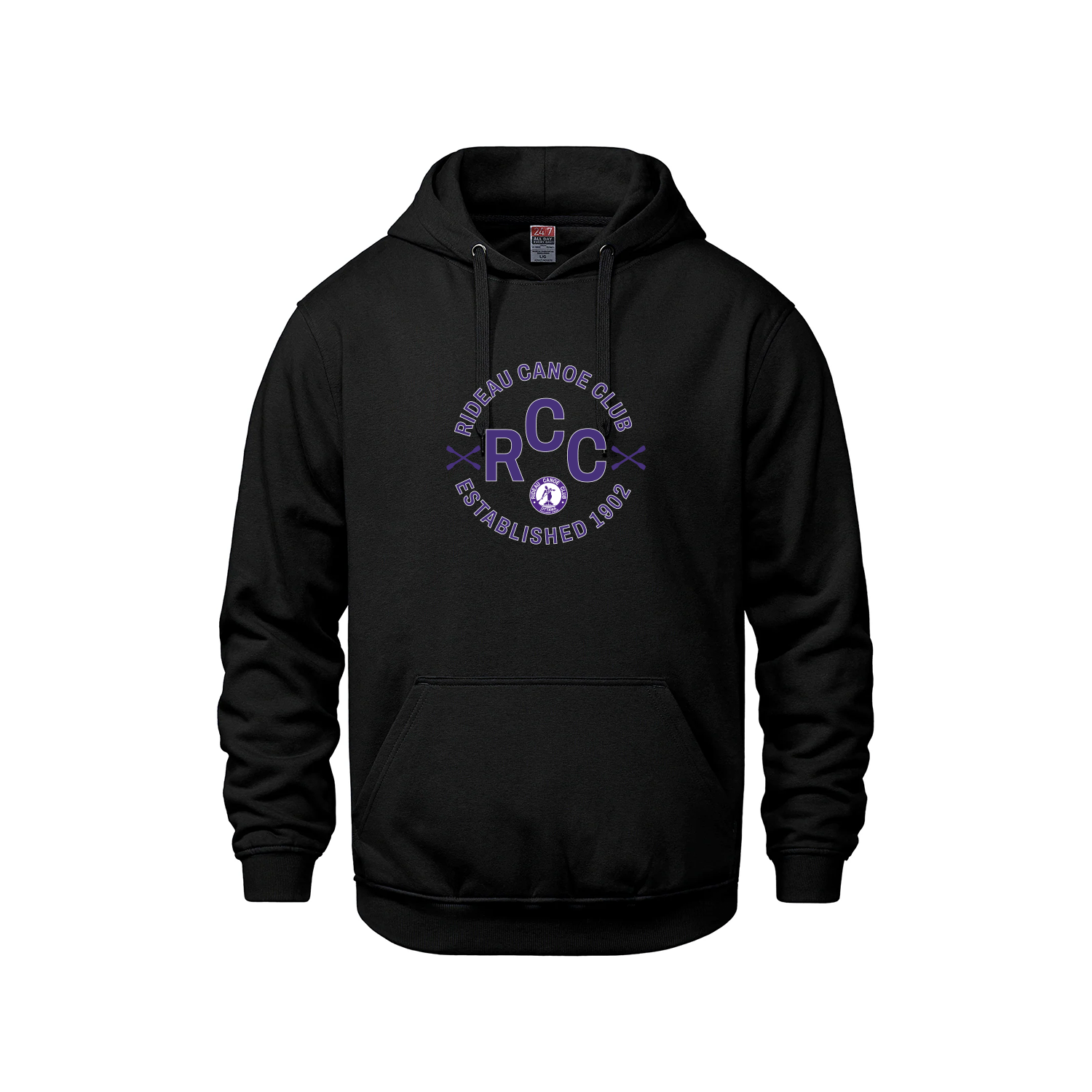 RIDEAU CANOE CLUB - Cotton Hoodie with Pocket (Port Seal)