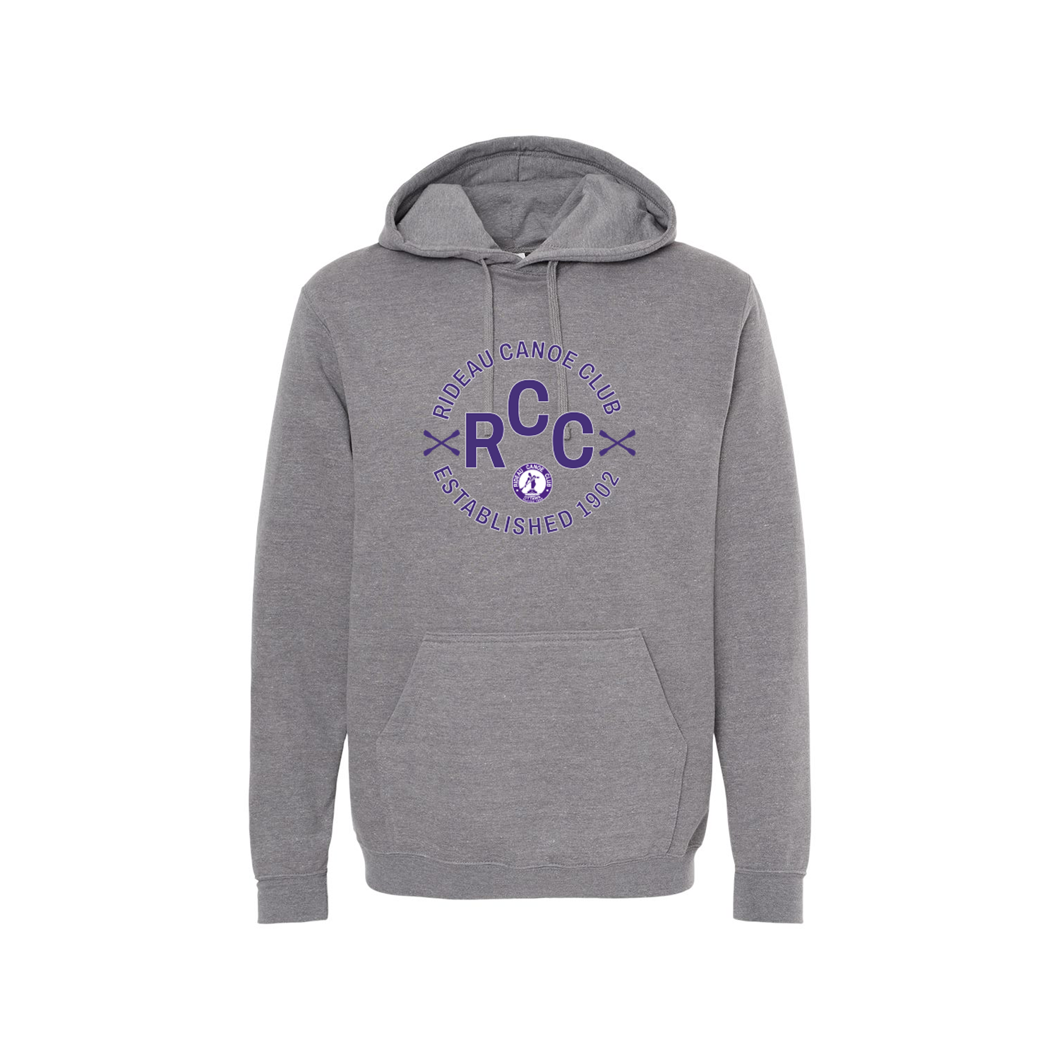 RIDEAU CANOE CLUB - Cotton Hoodie with Pocket (Port Seal)