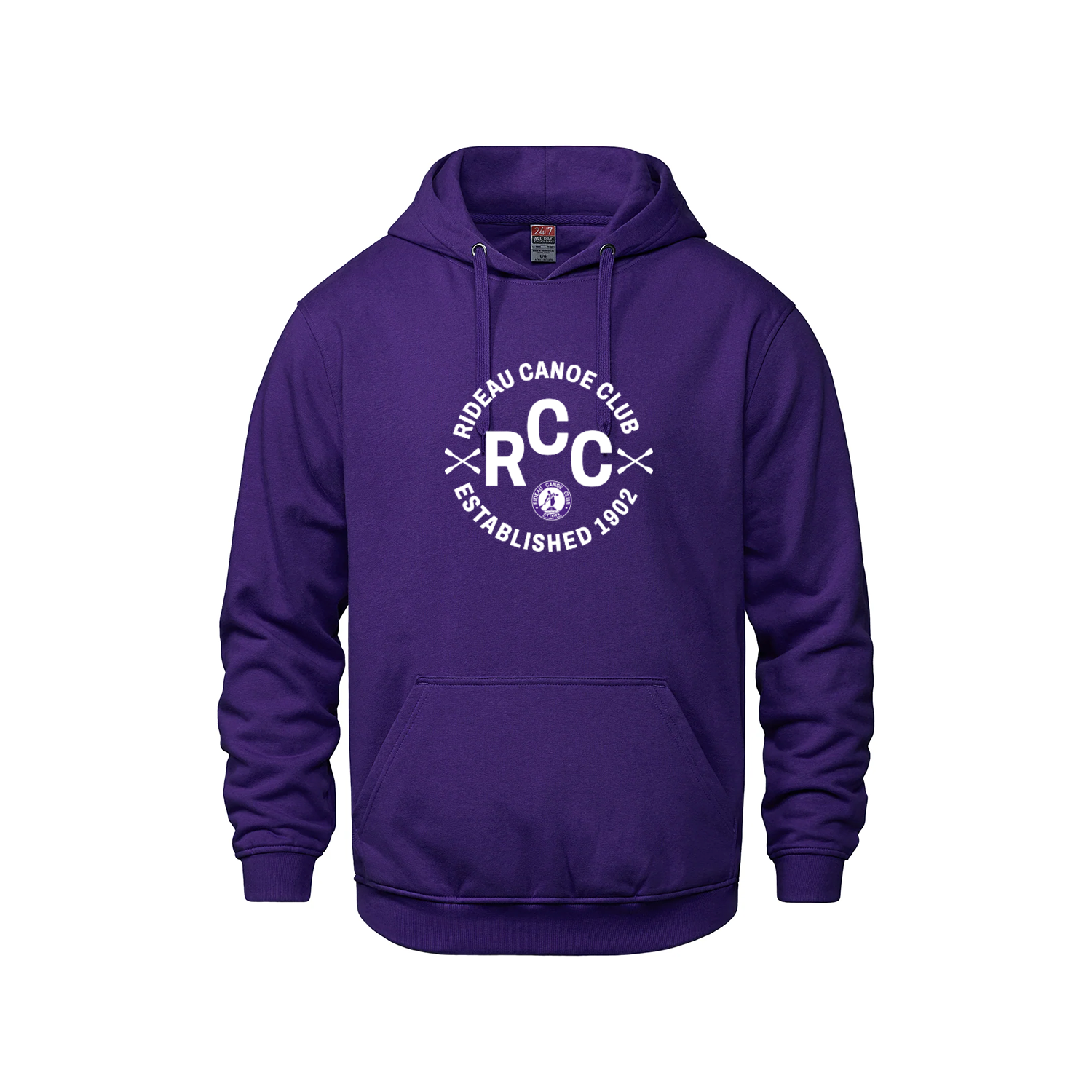 RIDEAU CANOE CLUB - Cotton Hoodie with Pocket (Port Seal)