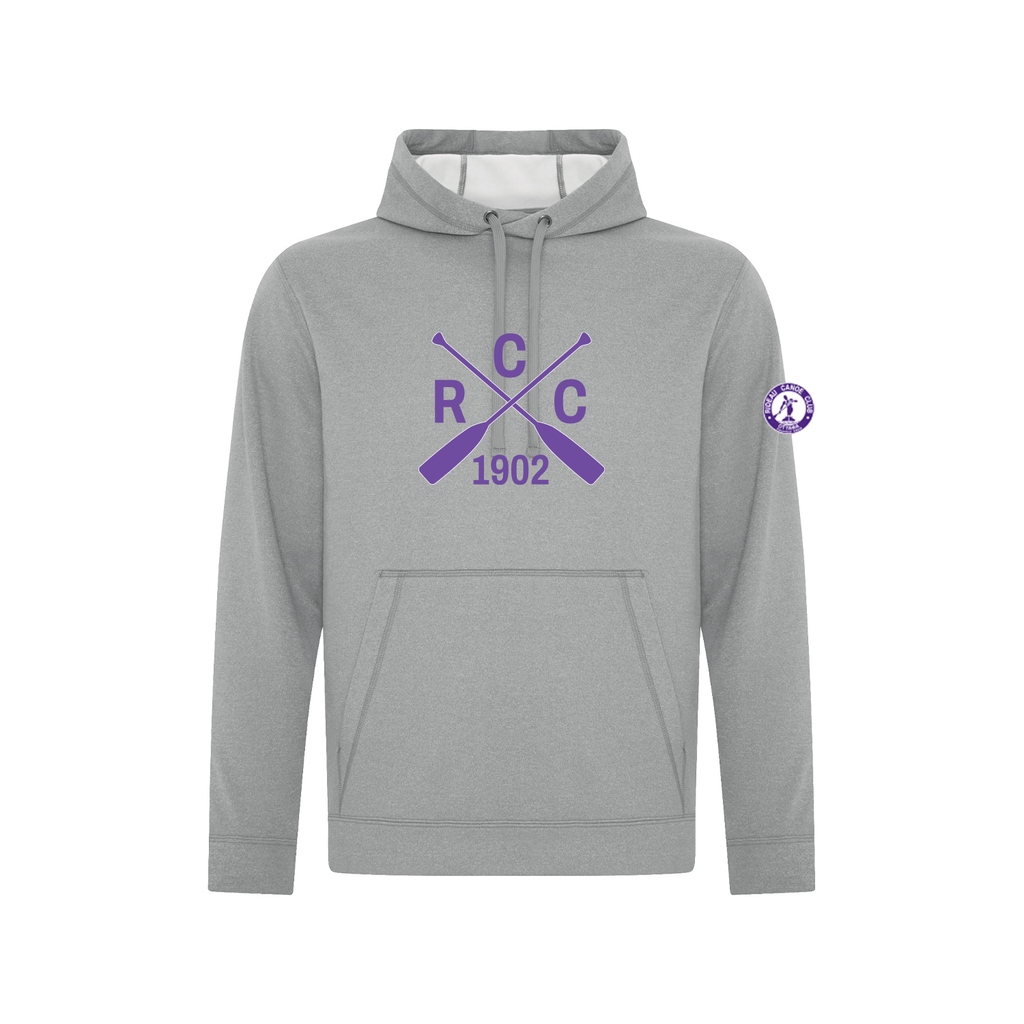 RIDEAU CANOE CLUB - Performance Hoodie with Pocket (Paddle Monogram)