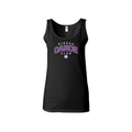 Black tank top with white RCC text and graphics on a white background