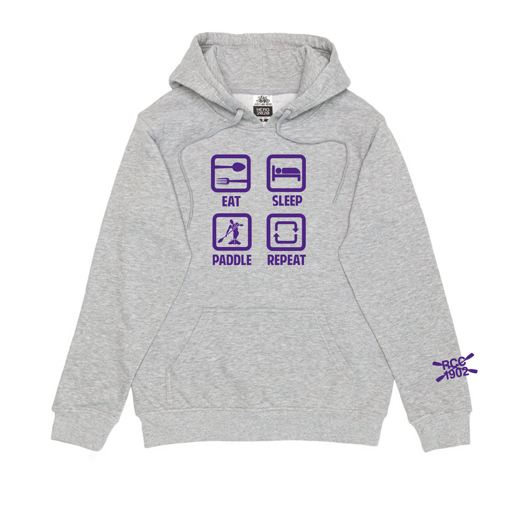 RIDEAU CANOE CLUB - Eat, Sleep, Paddle, Repeat Hooded Icon Sweatshirt