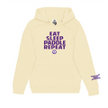 RIDEAU CANOE CLUB - Eat, Sleep, Paddle, Repeat Hoodie Sweatshirt ivory