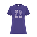 RIDEAU CANOE CLUB - Eat, Sleep, Paddle, Repeat Icon T-Shirt (Ladies) - purple